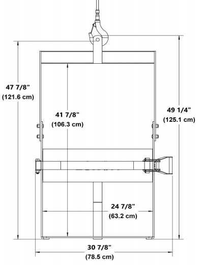 morse 86 drum liftre dimenstion